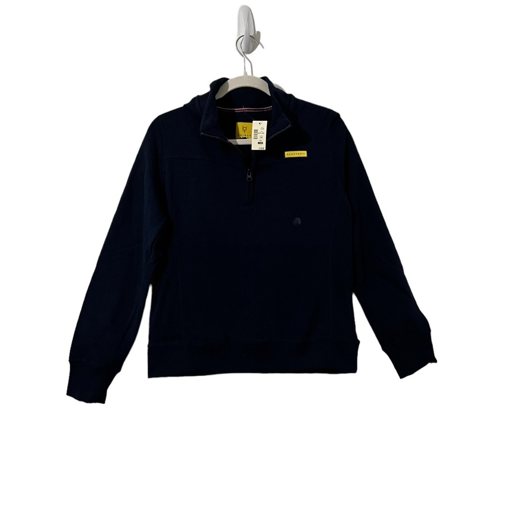 Boys Large PRINCE & FOX pullover sweatshirt Navy quarter zip.